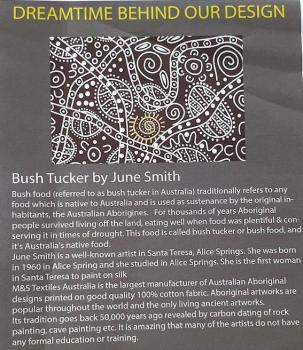 Preview: BUSH TUCKER Aborigines Stoff aus Australien